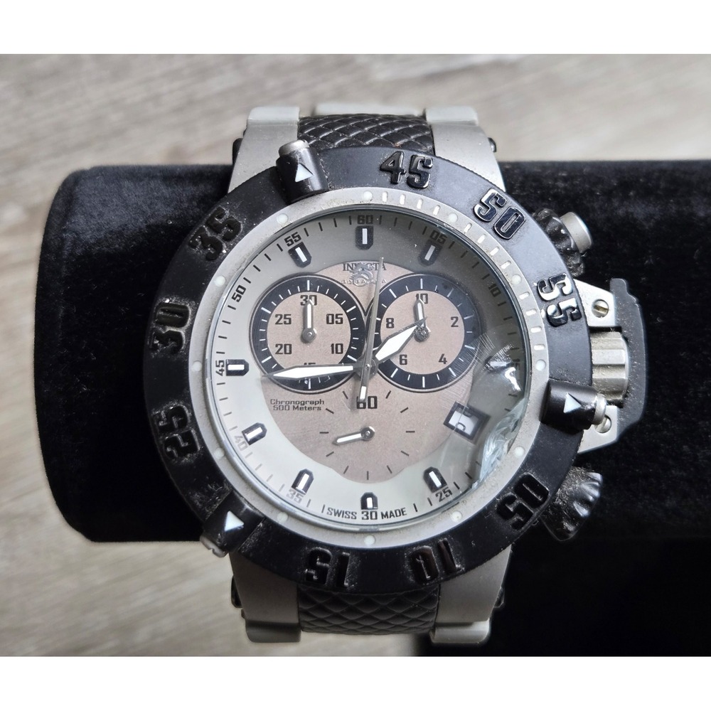 RARE Invicta Subaqua Noma III Mens 50 MM 17214 Works Read